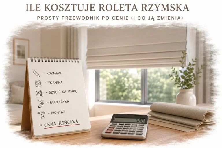 Cena rolet rzymskich Kraków — od czego zależy koszt?
