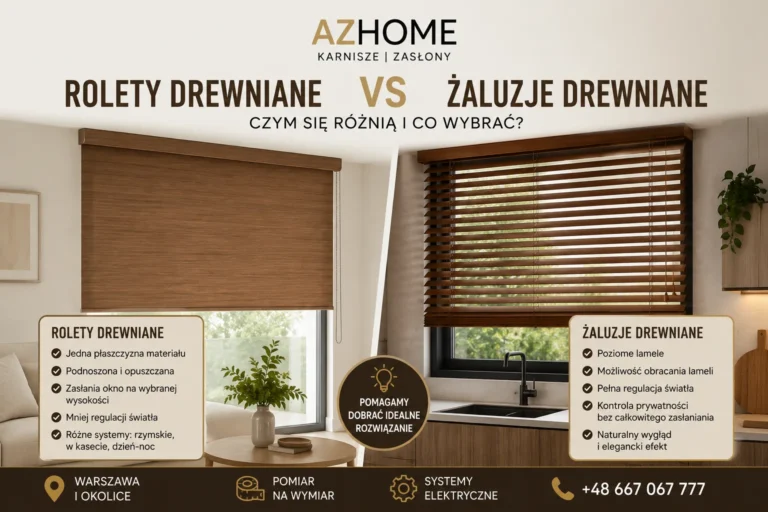 Rolety drewniane czy żaluzje drewniane? AZHOME Kraków