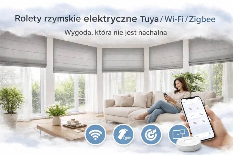 Elektryczne rolety rzymskie Tuya, Wi-Fi i Zigbee Kraków